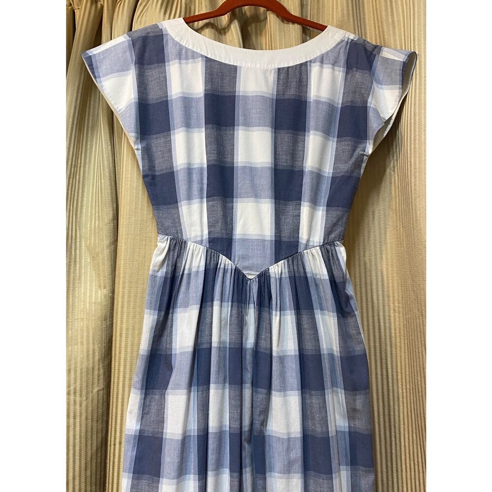 Vintage Kate By Kathryn Conover Dress 4 Plaid Checkered Modest Cottage - Picture 4 of 16